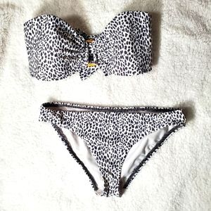 LOFT Animal Print Bikini L/M